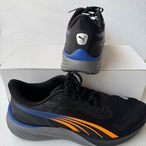 NWOB PUMA Pounce Lite Lace Up Men's Size 11.5 PROTREAD Black Sneakers 310778-10